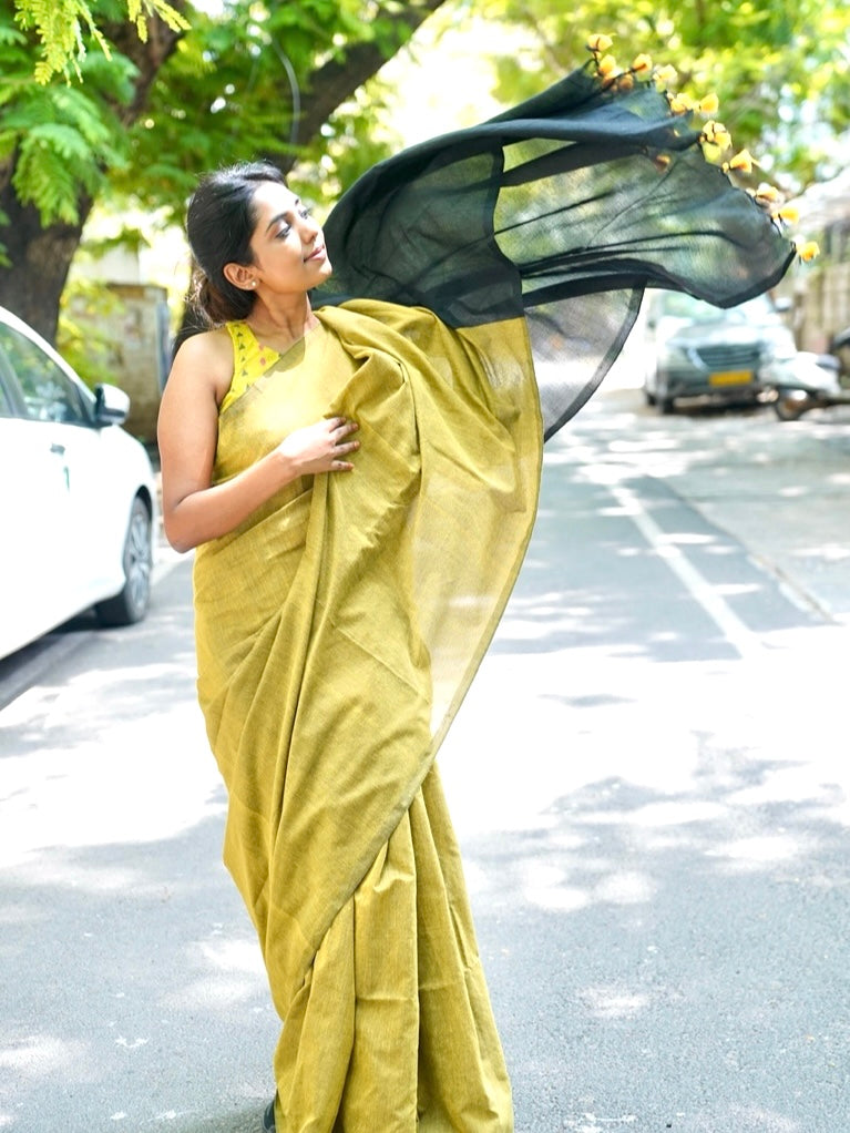 Racer Back Cotton Print Blouse