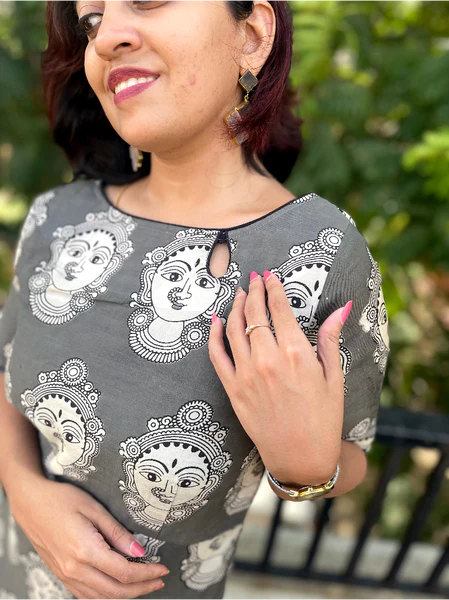 Sicilian slit dress Gray