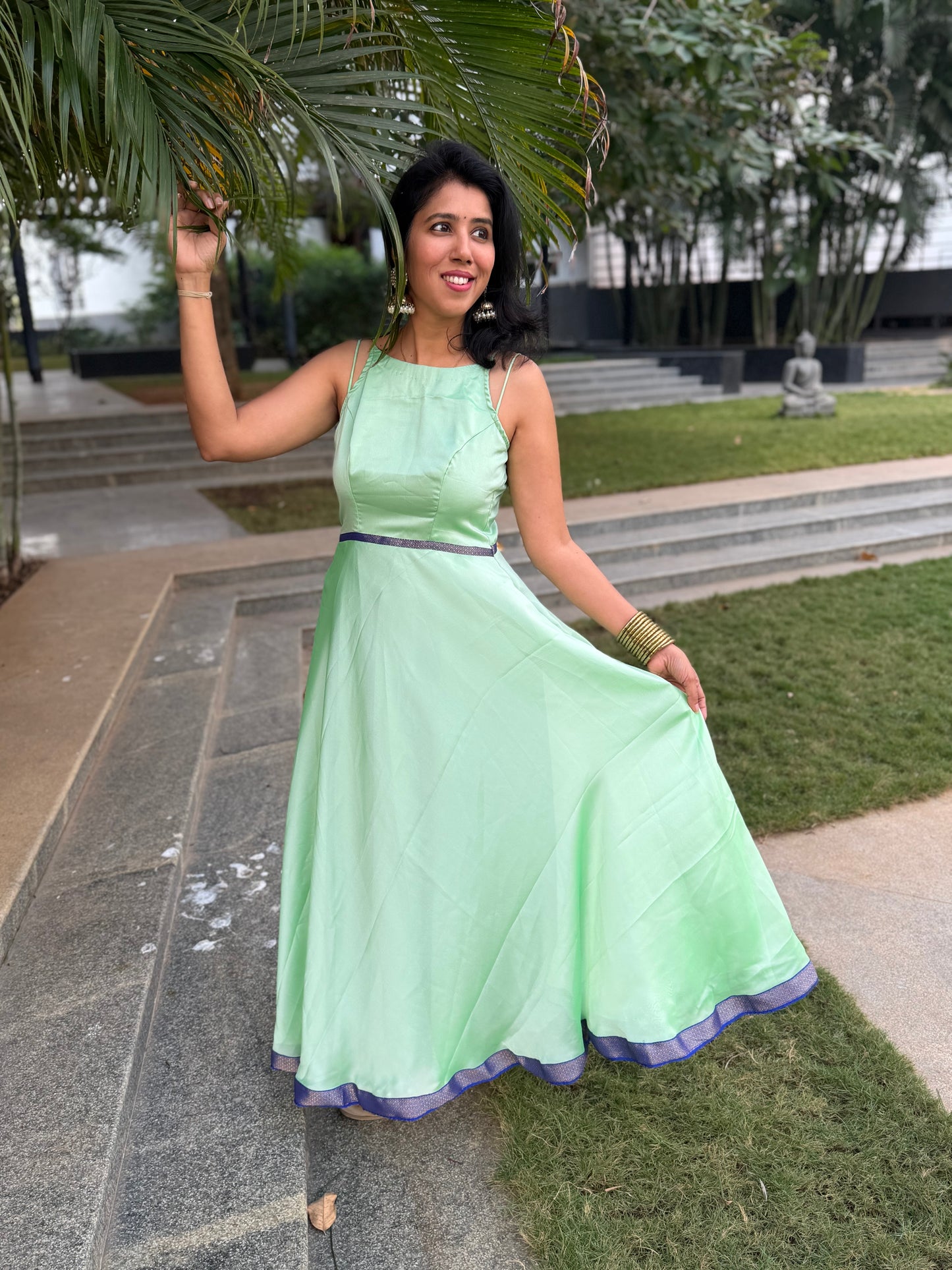 Parisian Pastel Mint Maxi dress