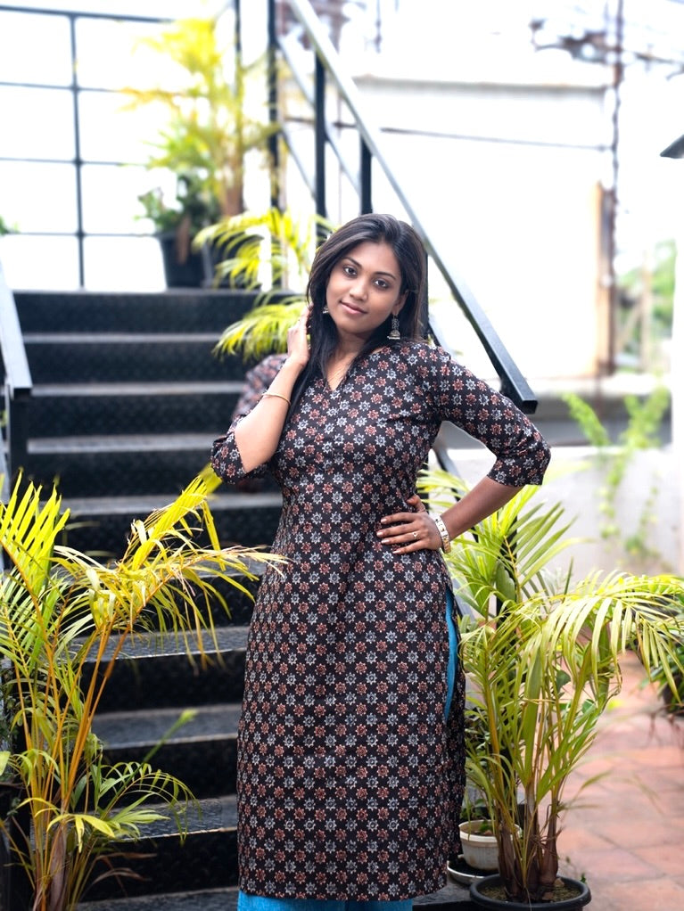 Incredible India Ajrakh Suits with straight Trousers