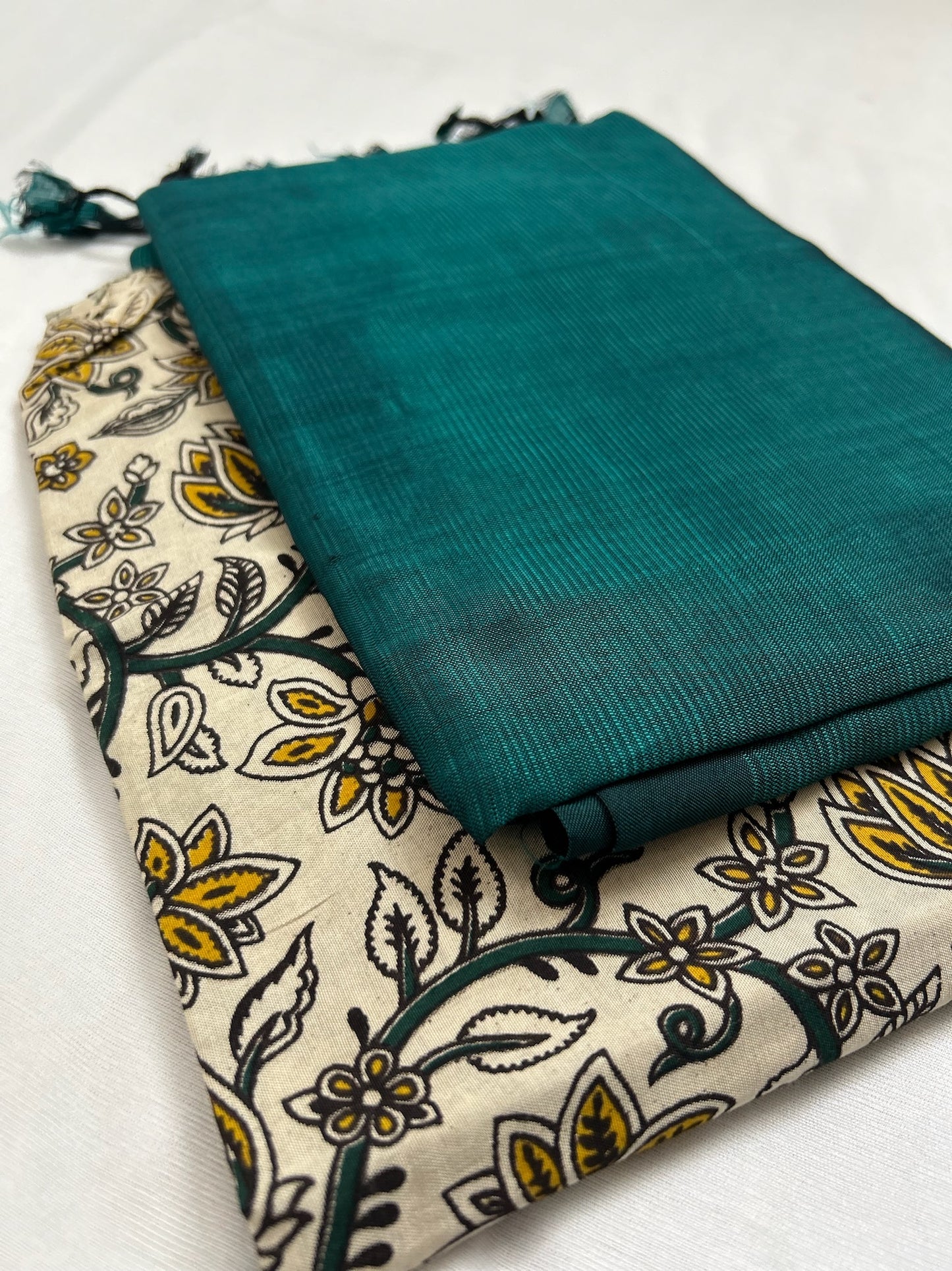 Mangalagiri Handloom Plain Silk Cotton Saree II