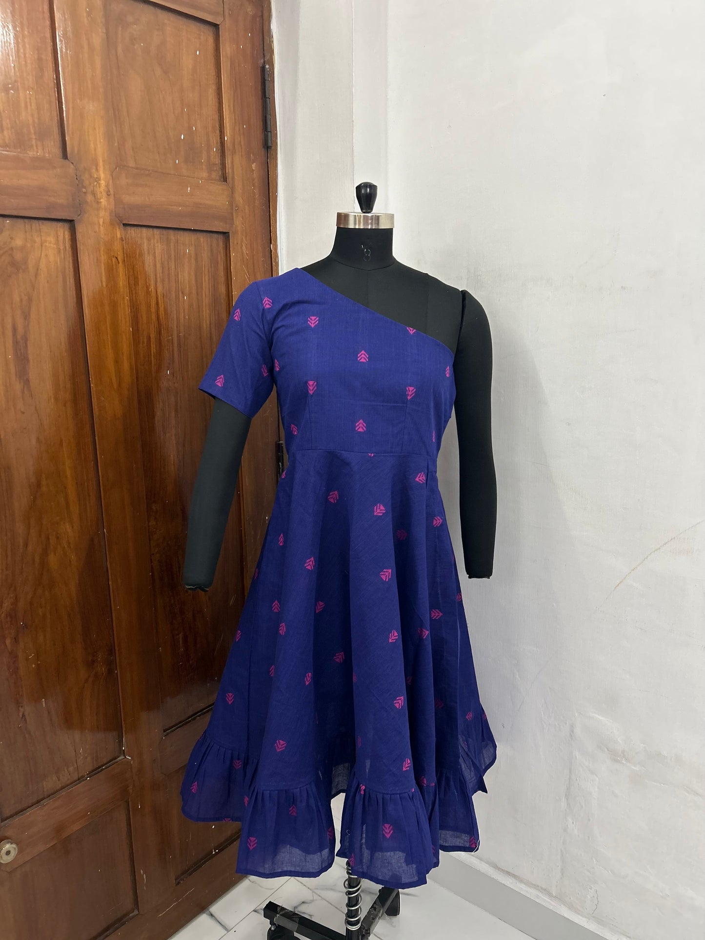 French Reviera One Shoulder Dress