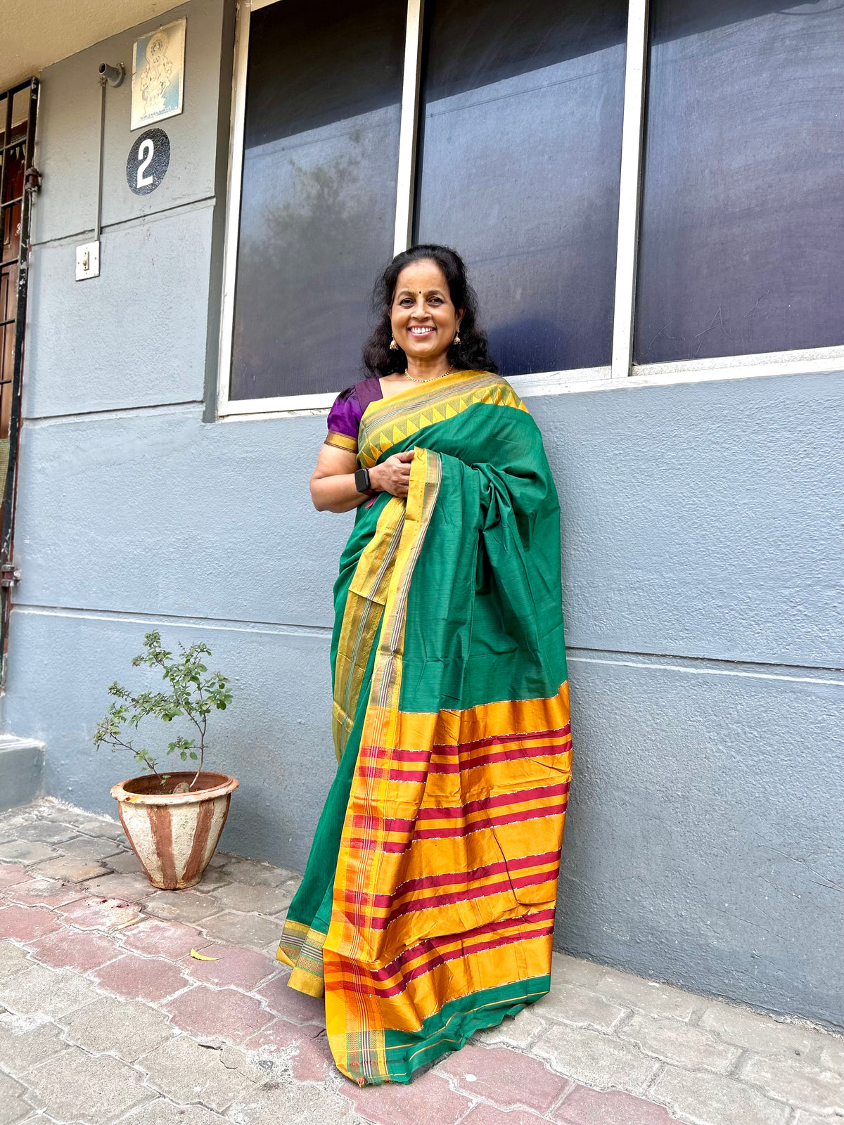 Isha Ilkal Cotton Saree