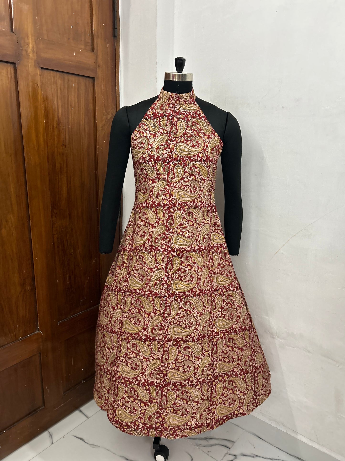 The Valencia Cotton Halter Dress