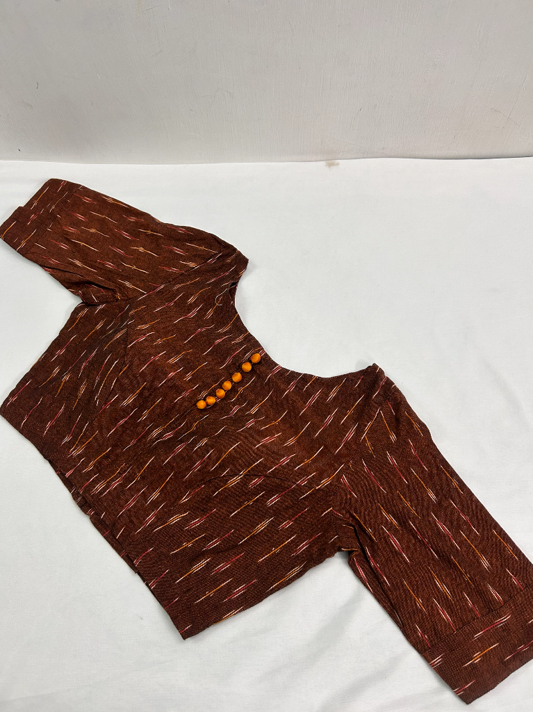 Ikkat Elbow sleeve blouse