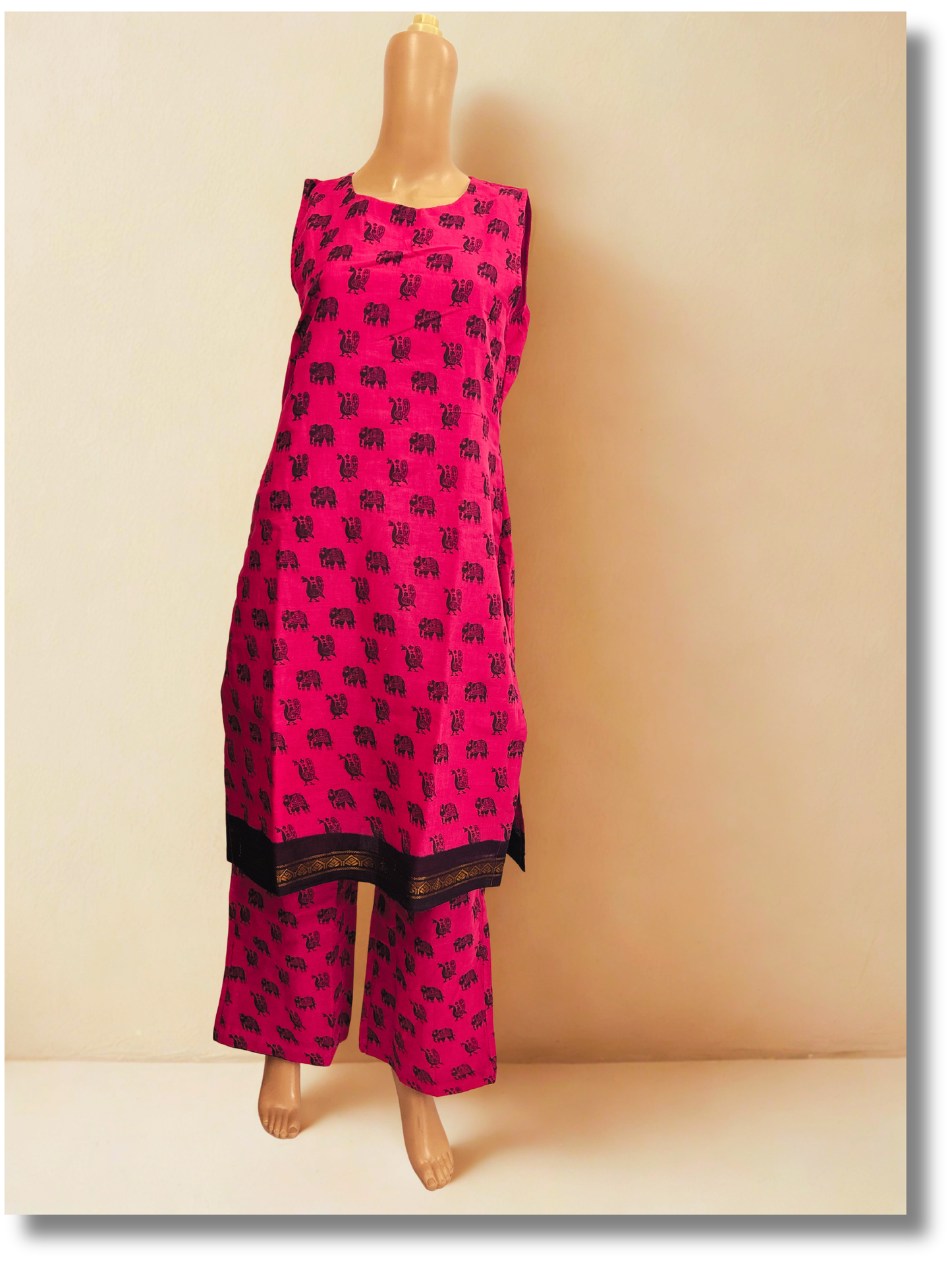Madurai Sungudi Coords Set Sleeveless