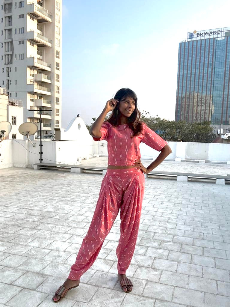 Culver City - Coords Dhoti Ikkat Set