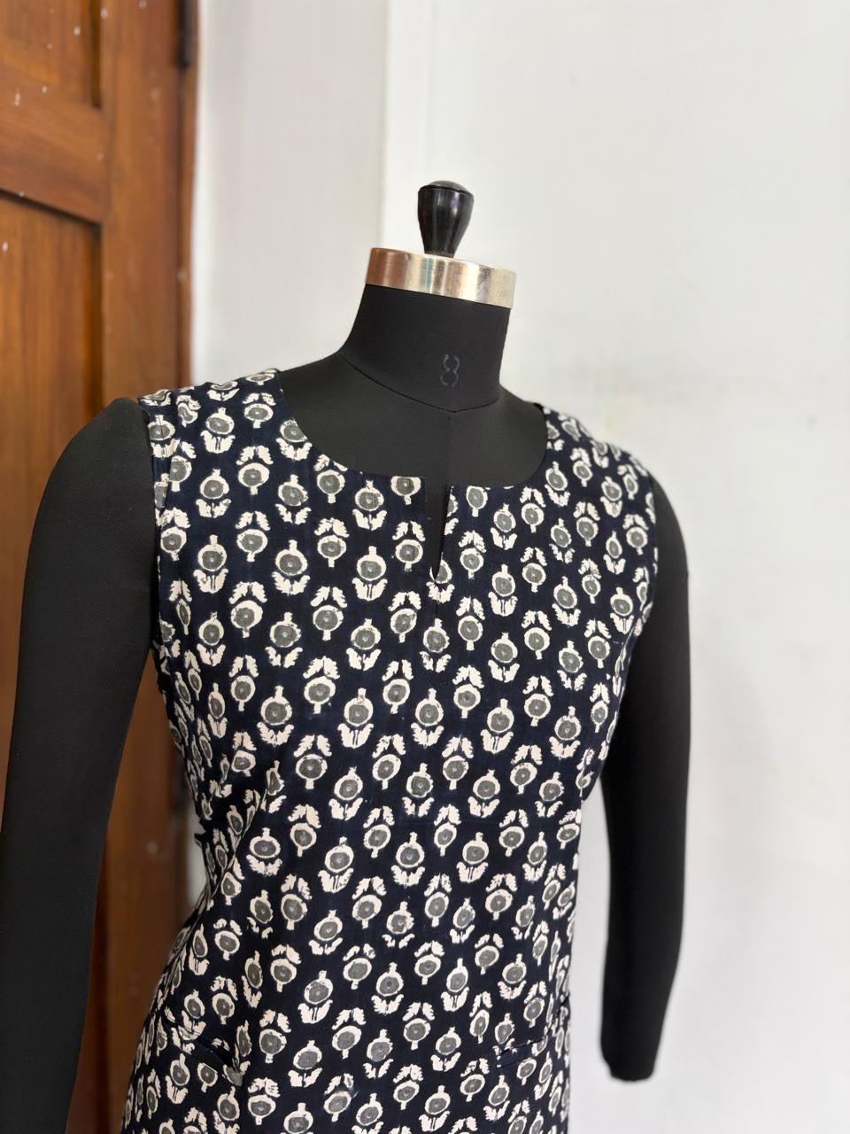 Jaipur A line Dress Deep Black