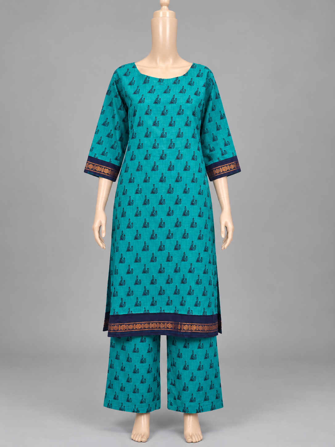 Madurai Sungudi Coords with sleeves