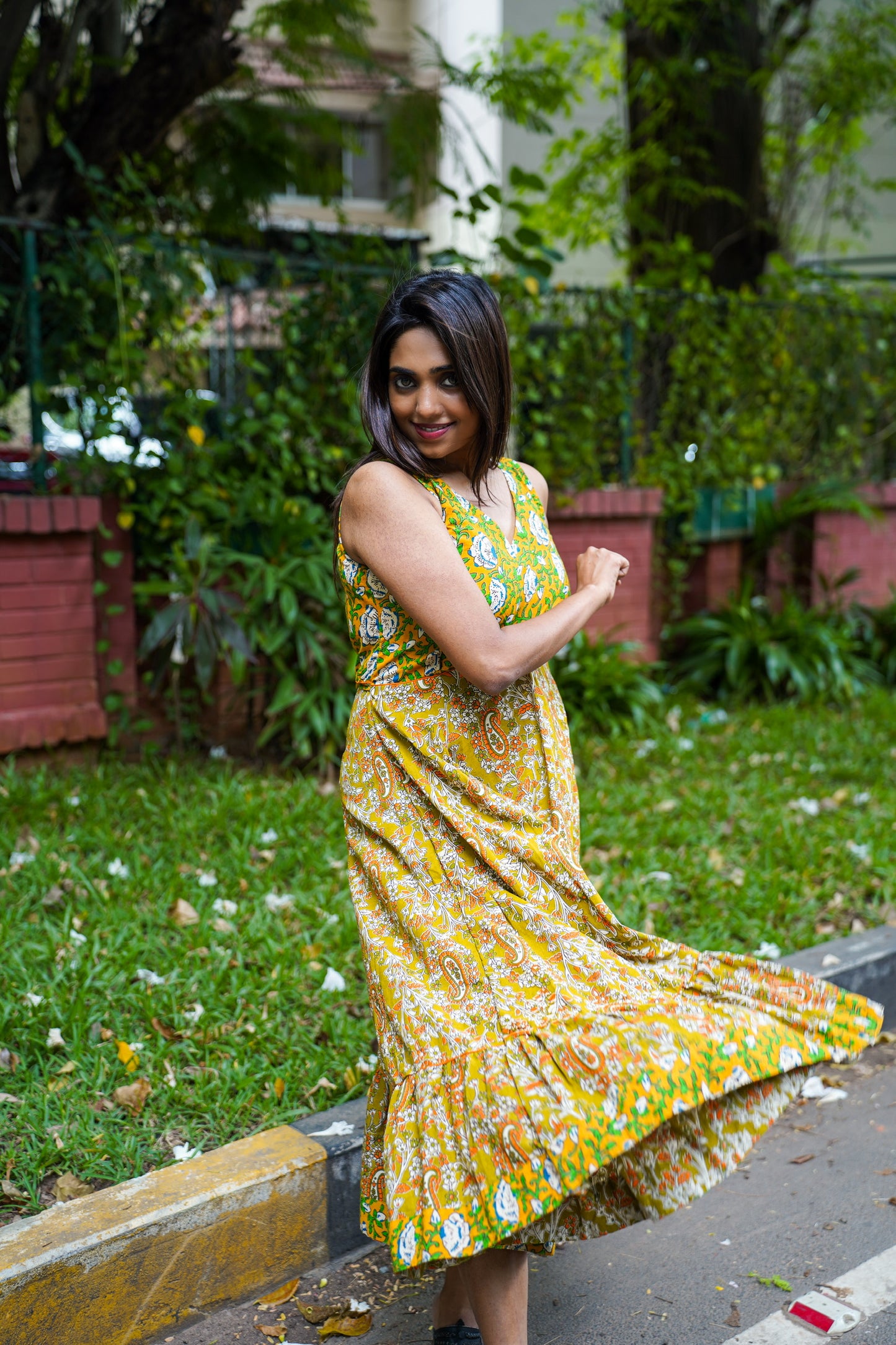 Burano Fusion Dress with florals