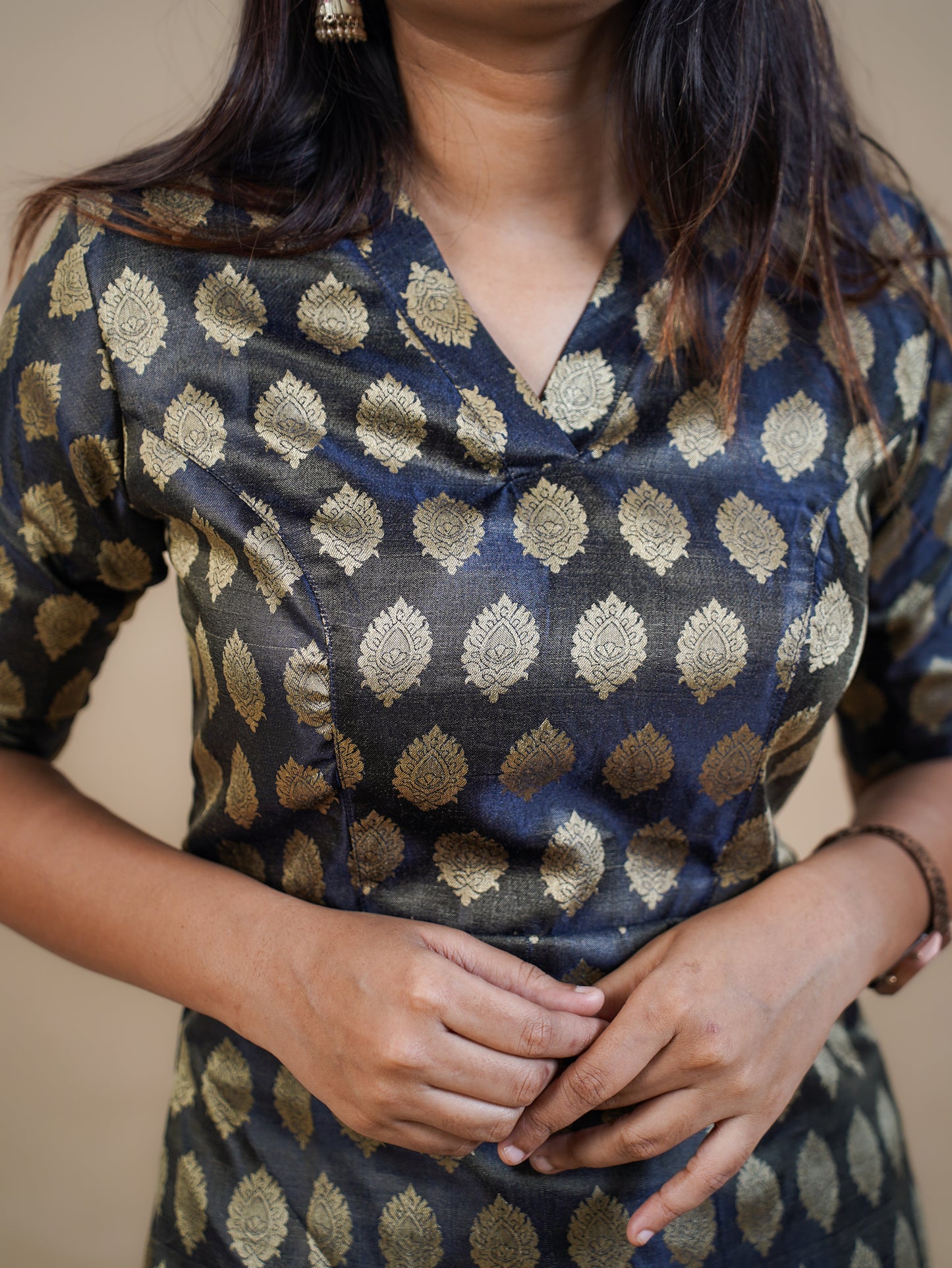 Semi Brocade Palazzo Top and Bottom