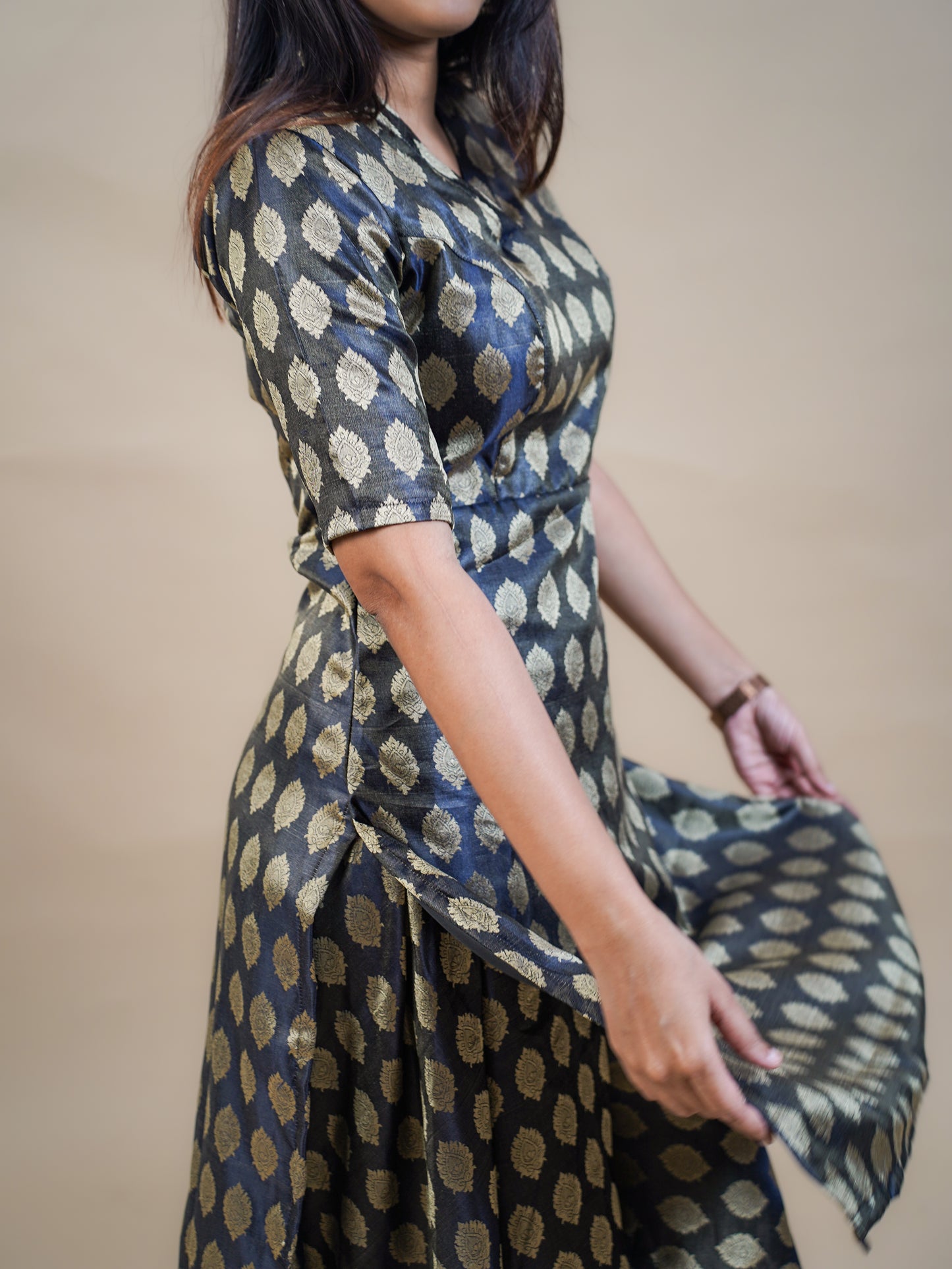 Semi Brocade Palazzo Top and Bottom