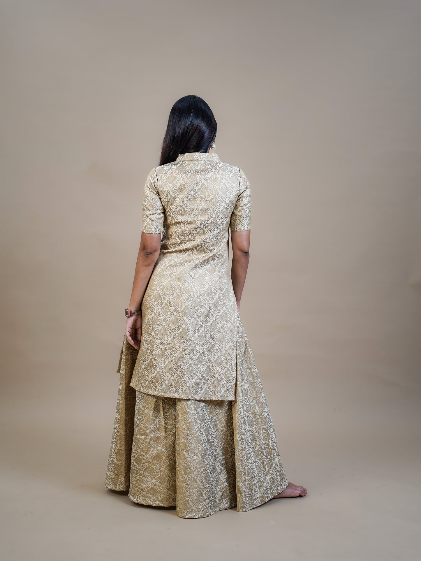 Semi Brocade Palazzo Top and Bottom