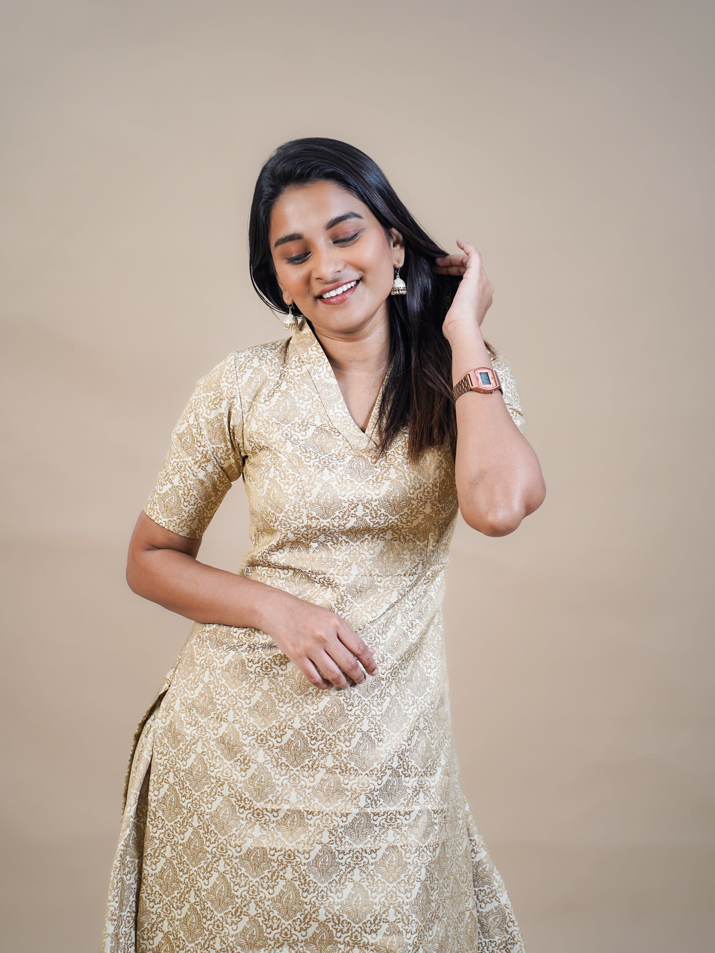 Semi Brocade Palazzo Top and Bottom