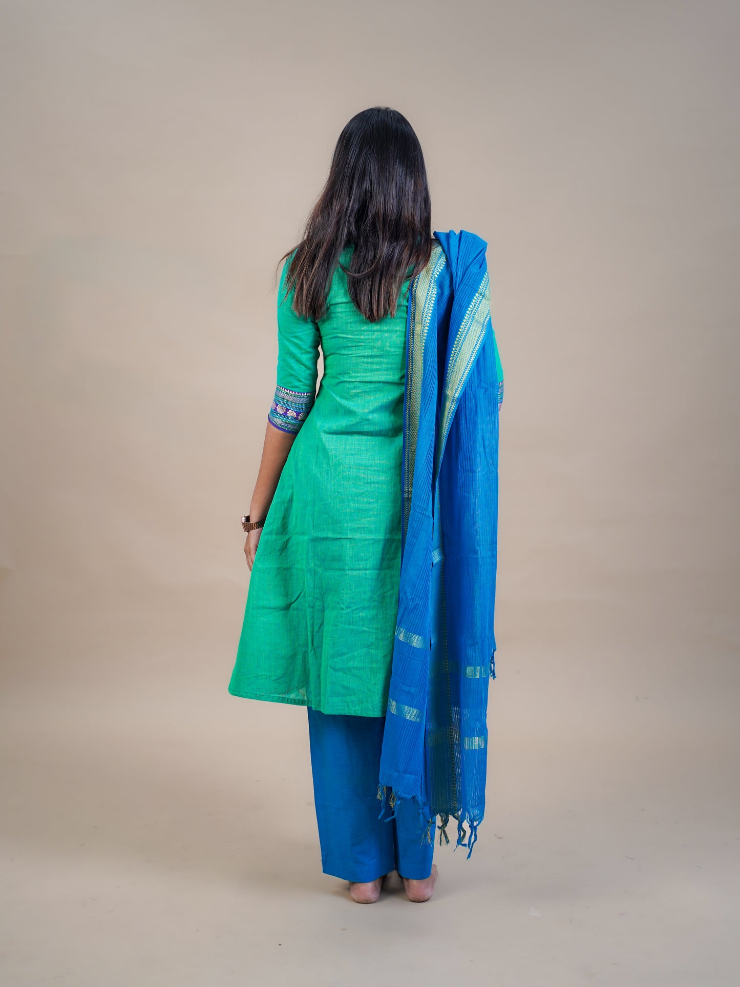 Mangalagiri Kurta Set with Dupatta