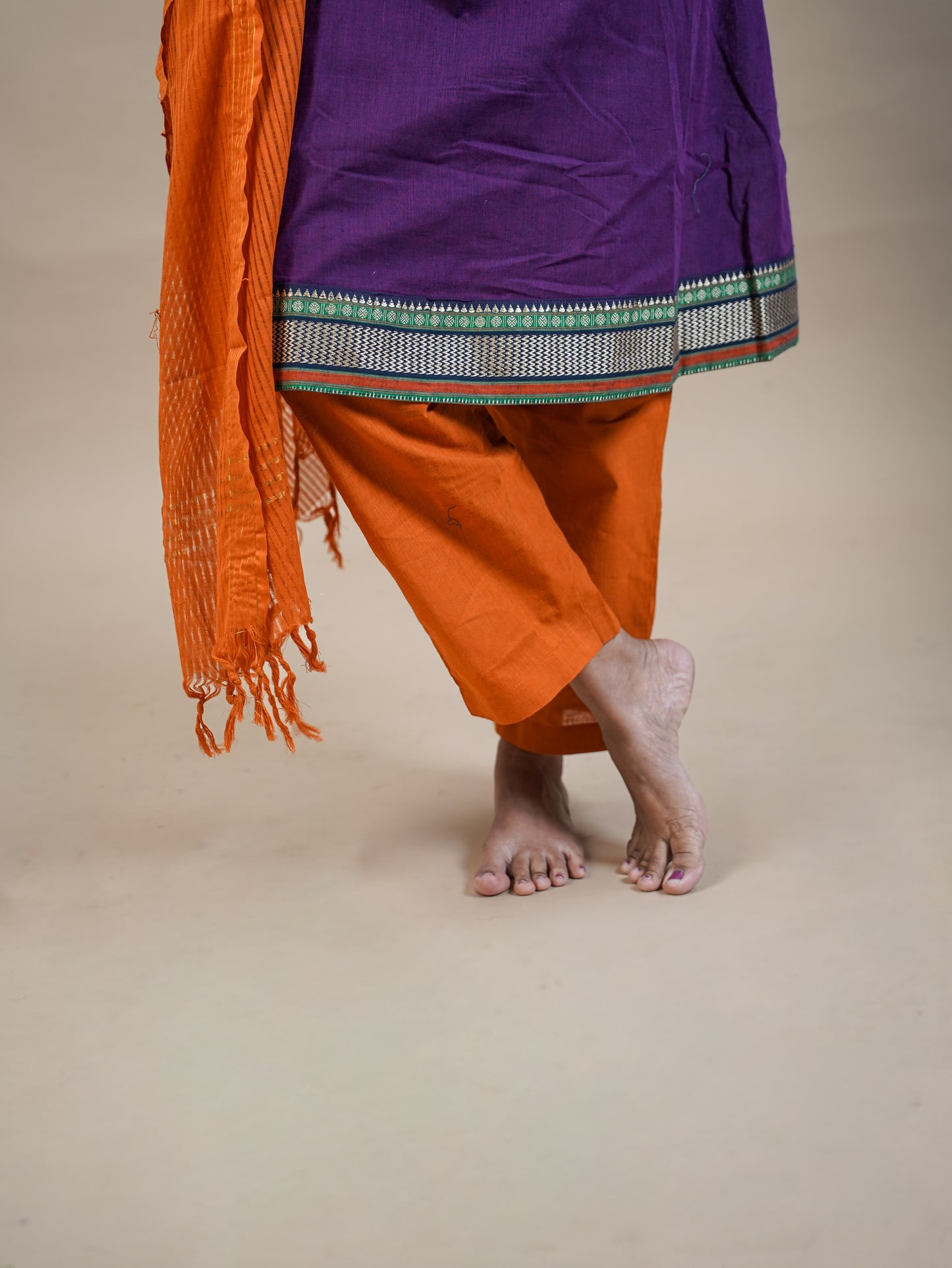 Mangalagiri Kurta Set with Dupatta