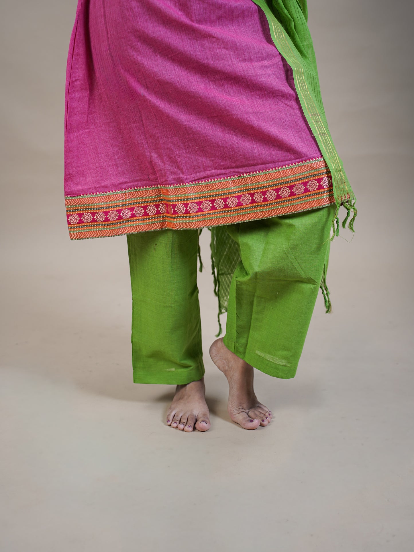 Mangalagiri Kurta Set with Dupatta