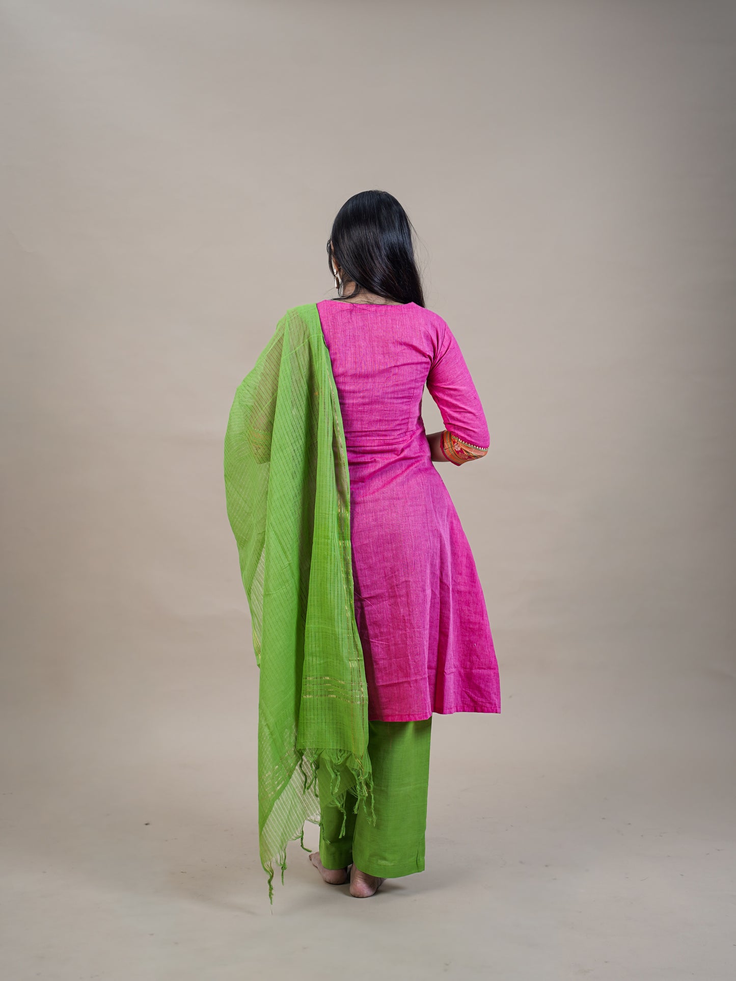 Mangalagiri Kurta Set with Dupatta