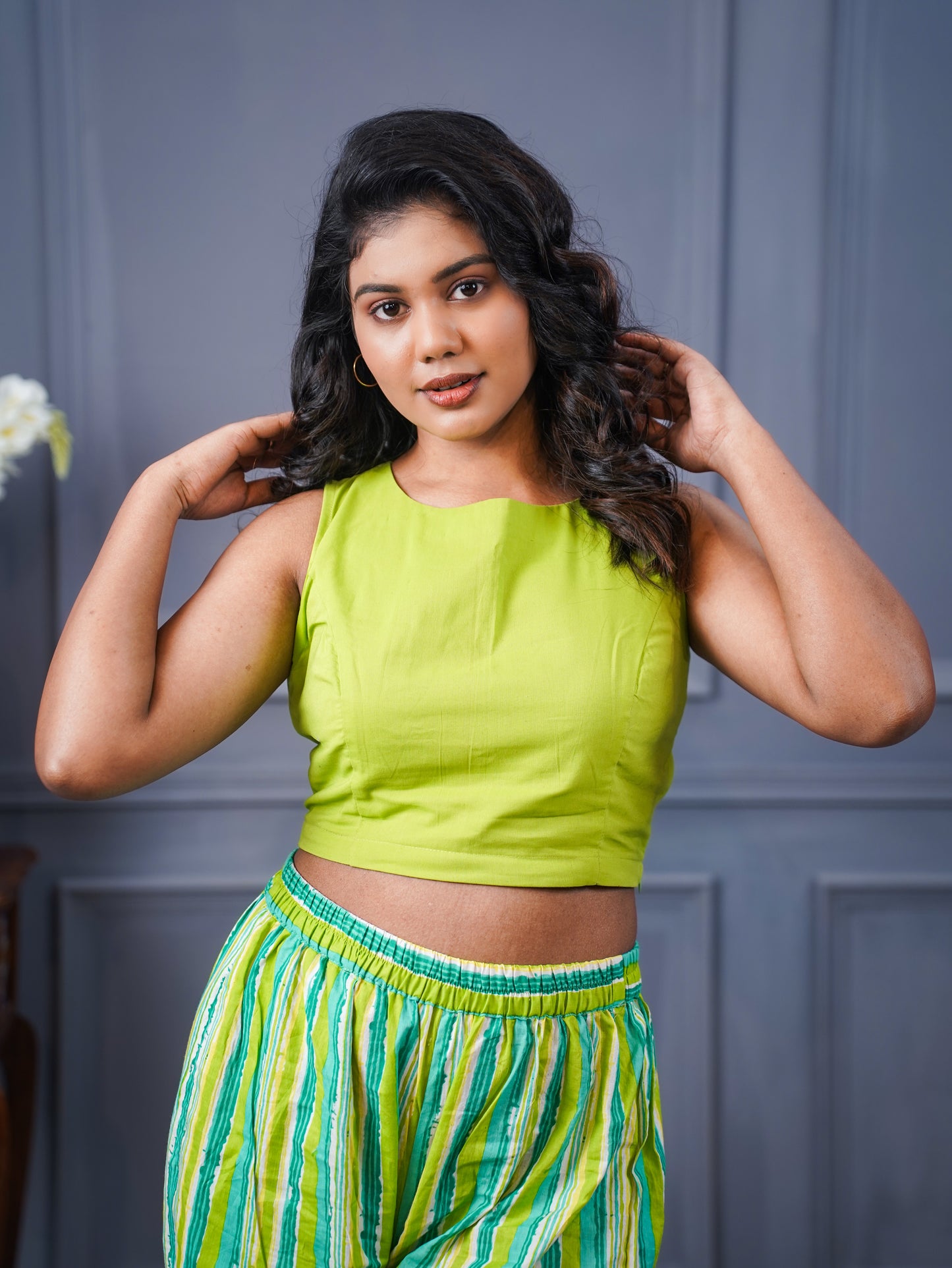 Palm Springs Stripe set Lime