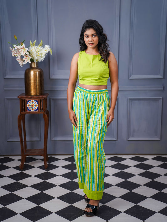 Palm Springs Stripe set Lime