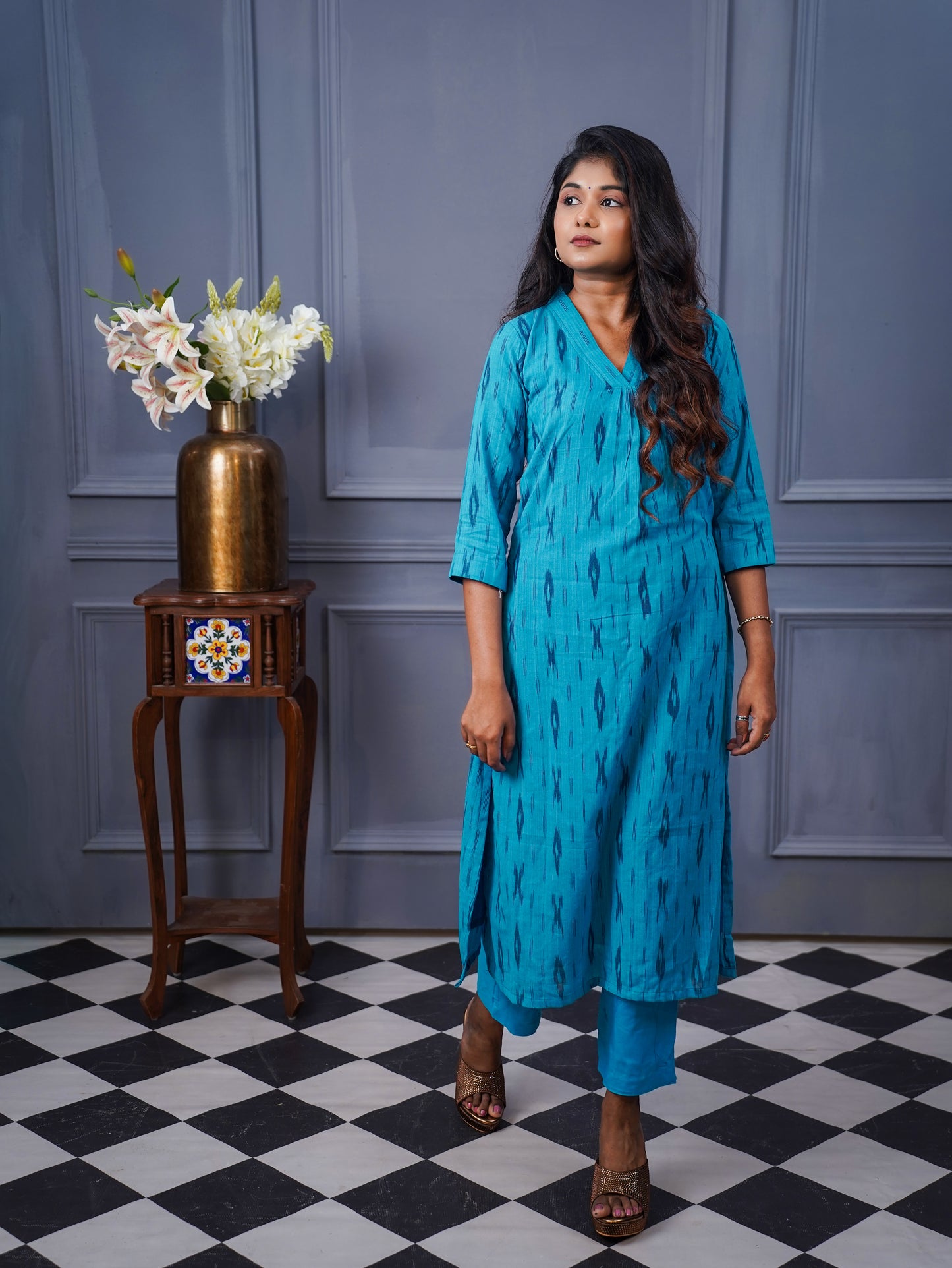 Incredible India Ikkat Coord Suit