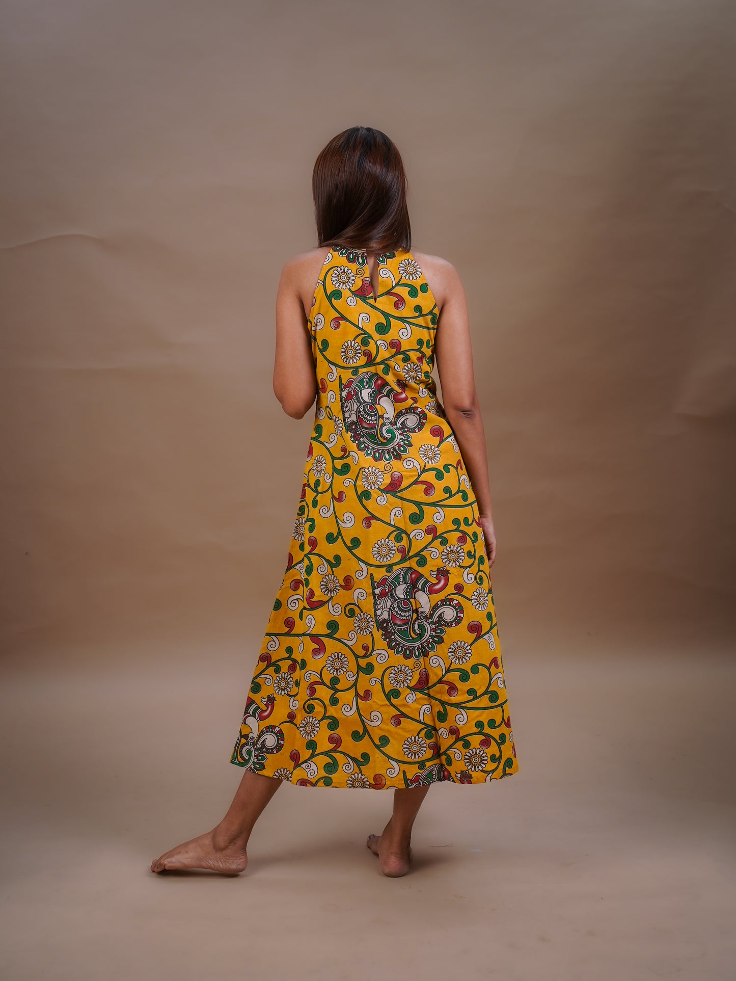 The Valencia Cotton Halter Neck Dress