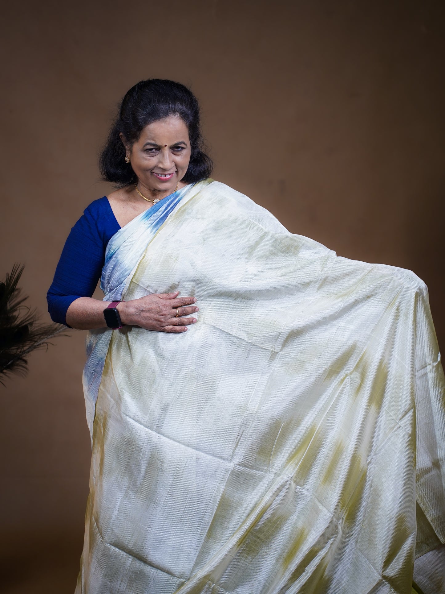 Mangalagiri Silk Cotton Saree with Pochamballi Design