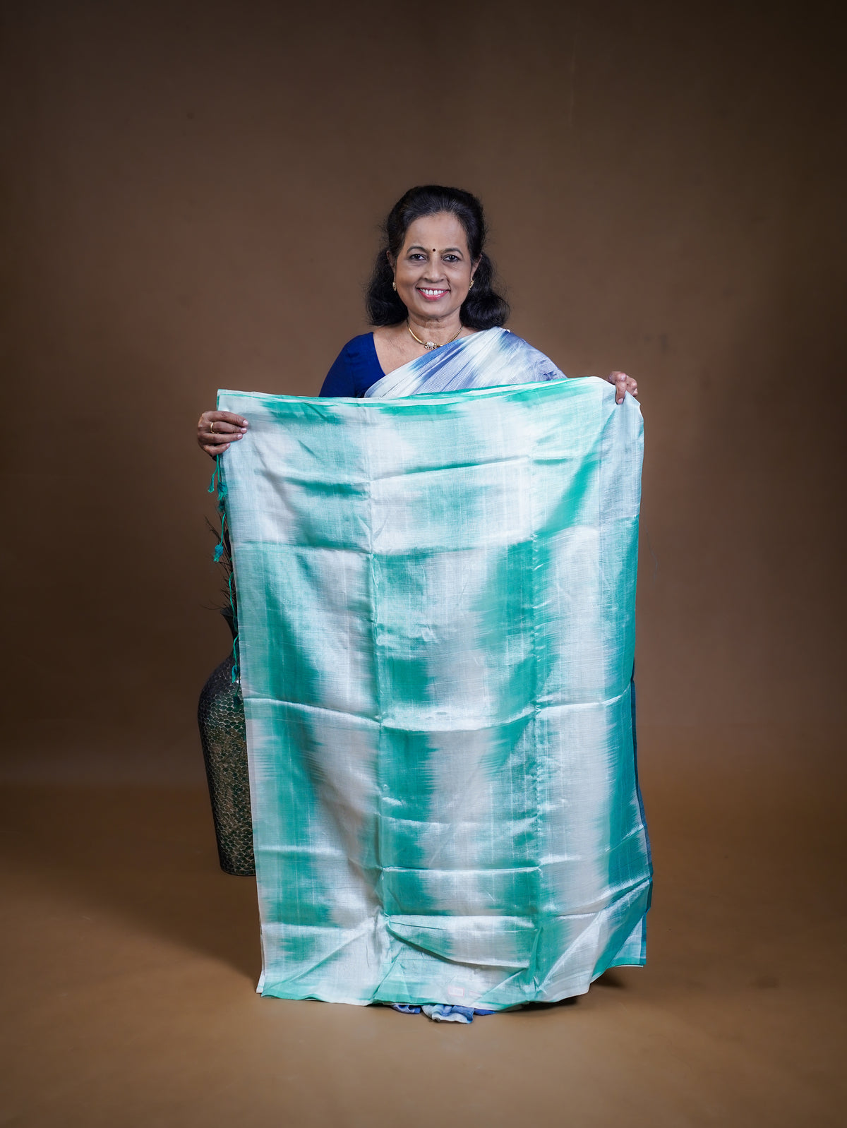 Mangalagiri Silk Cotton Saree with Pochamballi Design