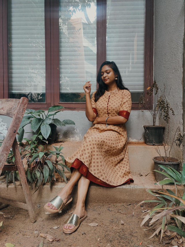 Chettinadu Sungudi Midi Dress