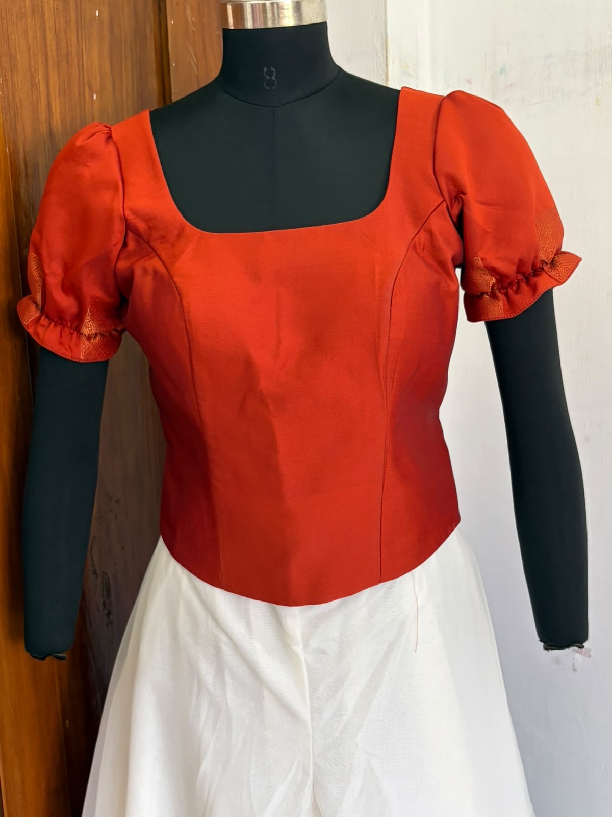Sleeves Corsets and  Cream pant