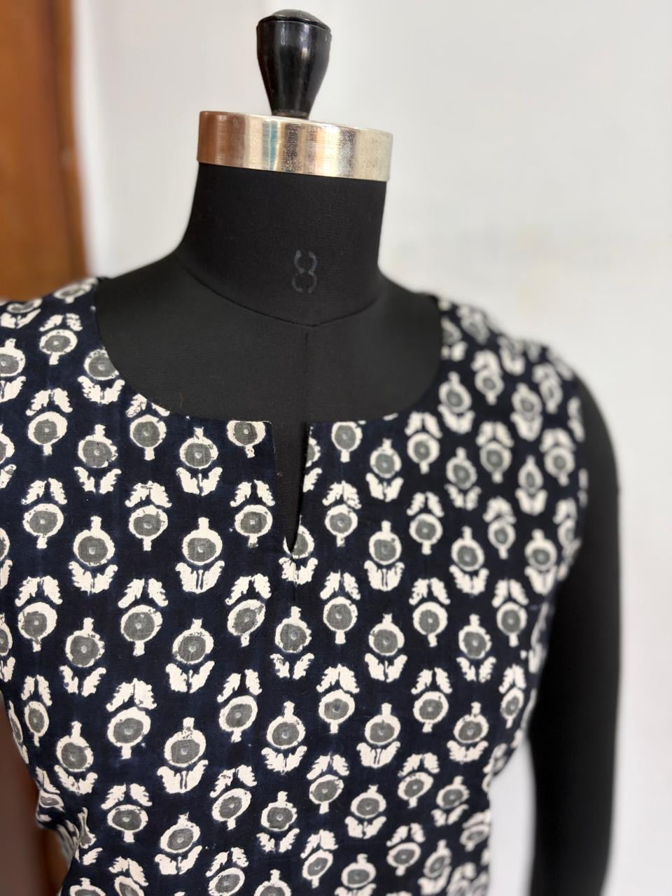 Jaipur A line Dress Deep Black