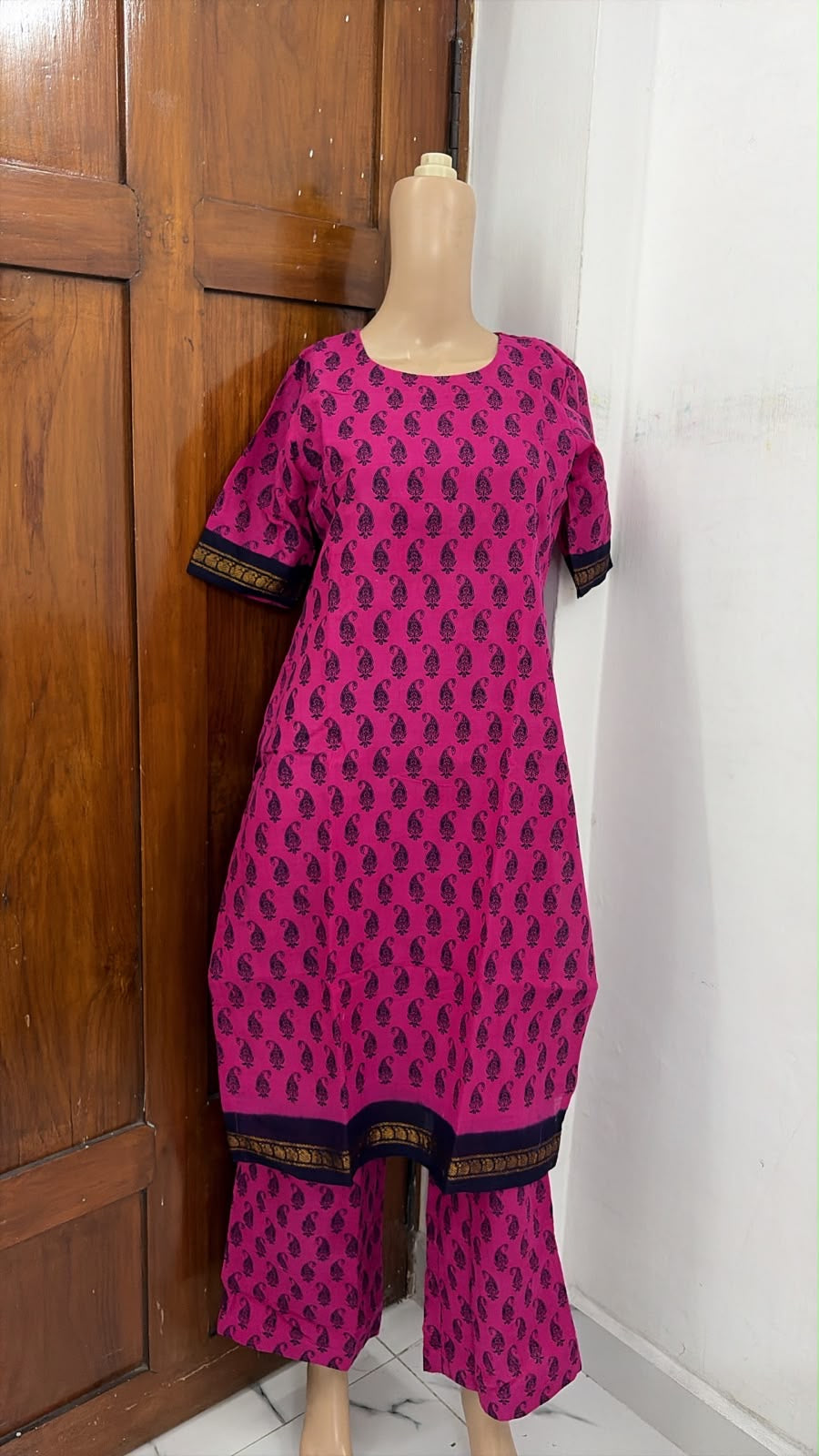 Madurai Sungudi Coords with sleeves