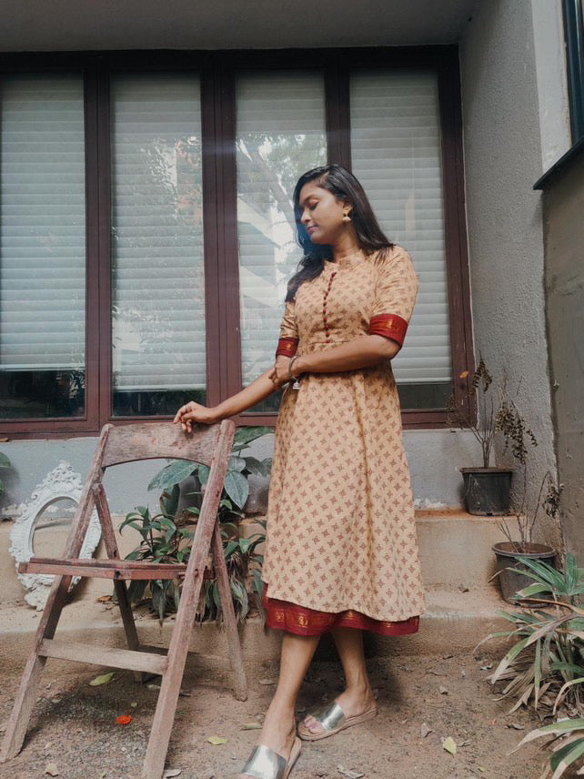 Chettinadu Sungudi Midi Dress