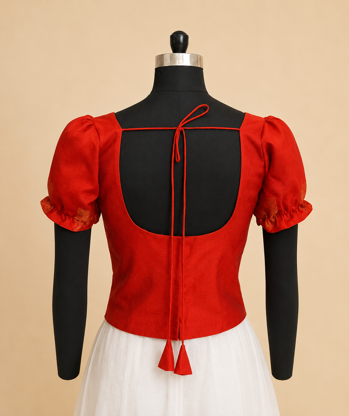 Sleeves Corsets and  Cream pant