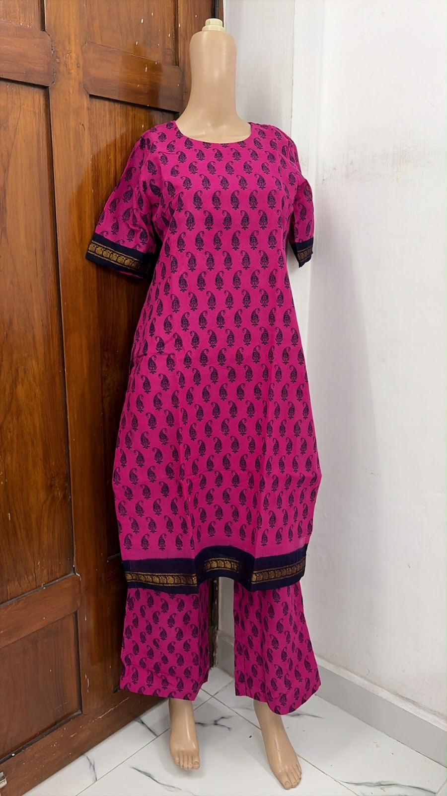 Madurai Sungudi Coords with sleeves