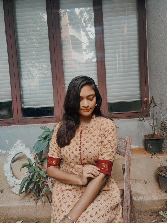 Chettinadu Sungudi Midi Dress