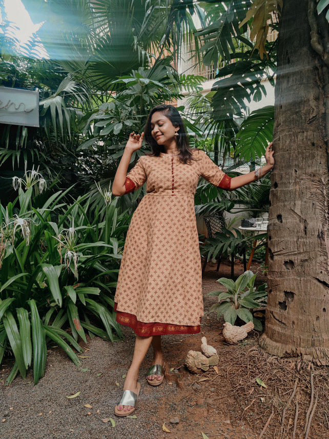 Chettinadu Sungudi Midi Dress