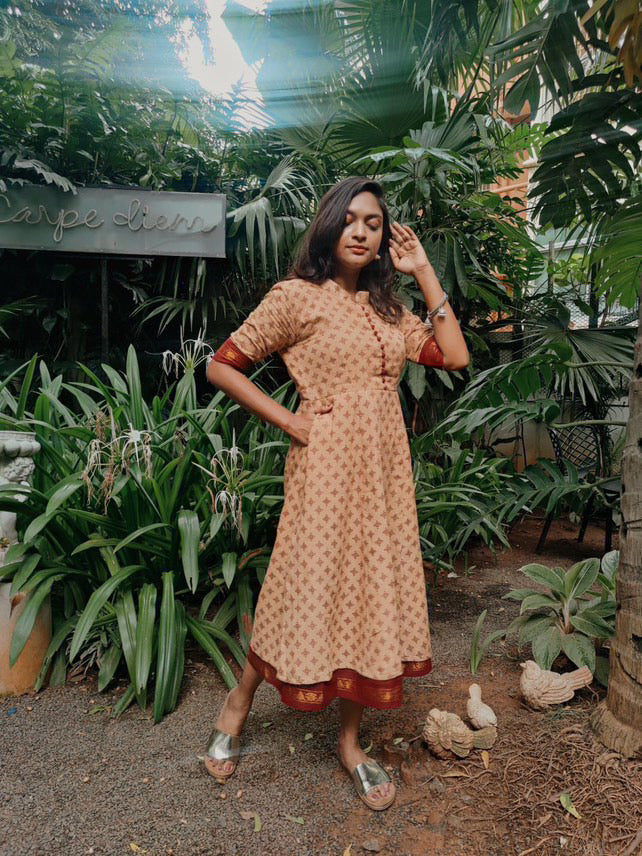 Chettinadu Sungudi Midi Dress