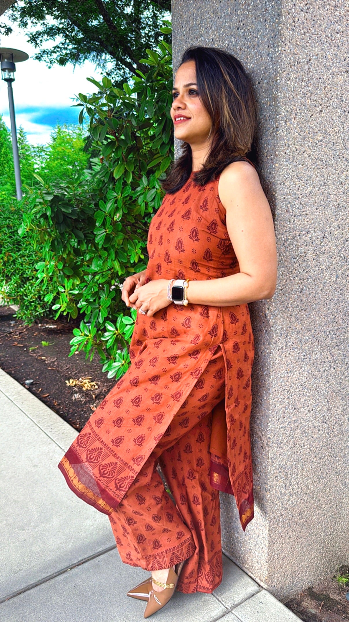 Twinning dress - Sungudi Men Kurtha and Women Coords - Settle Store