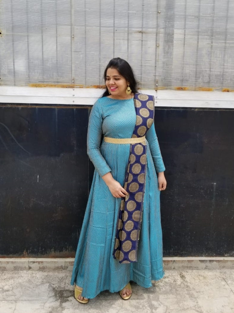 Banarazi Belt Maxi Dress