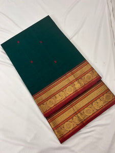 Raanchana Cotton Saree - Green