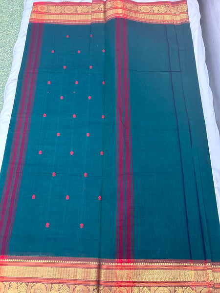 Raanchana Cotton Saree - Green