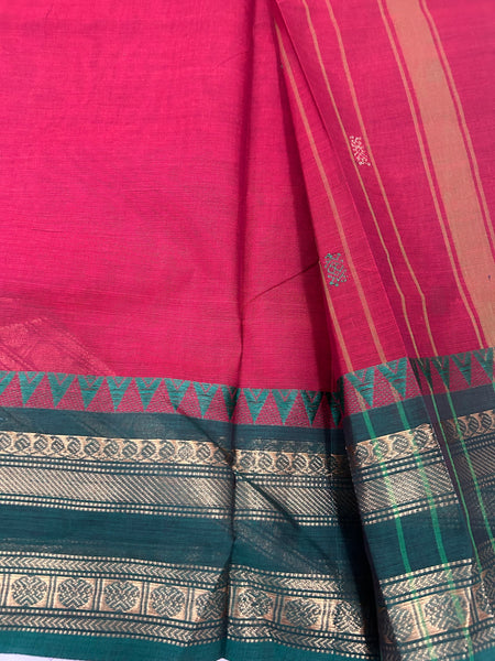 Raanchana Cotton Saree Red