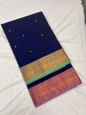 Raanchana Cotton  Saree Dark Blue