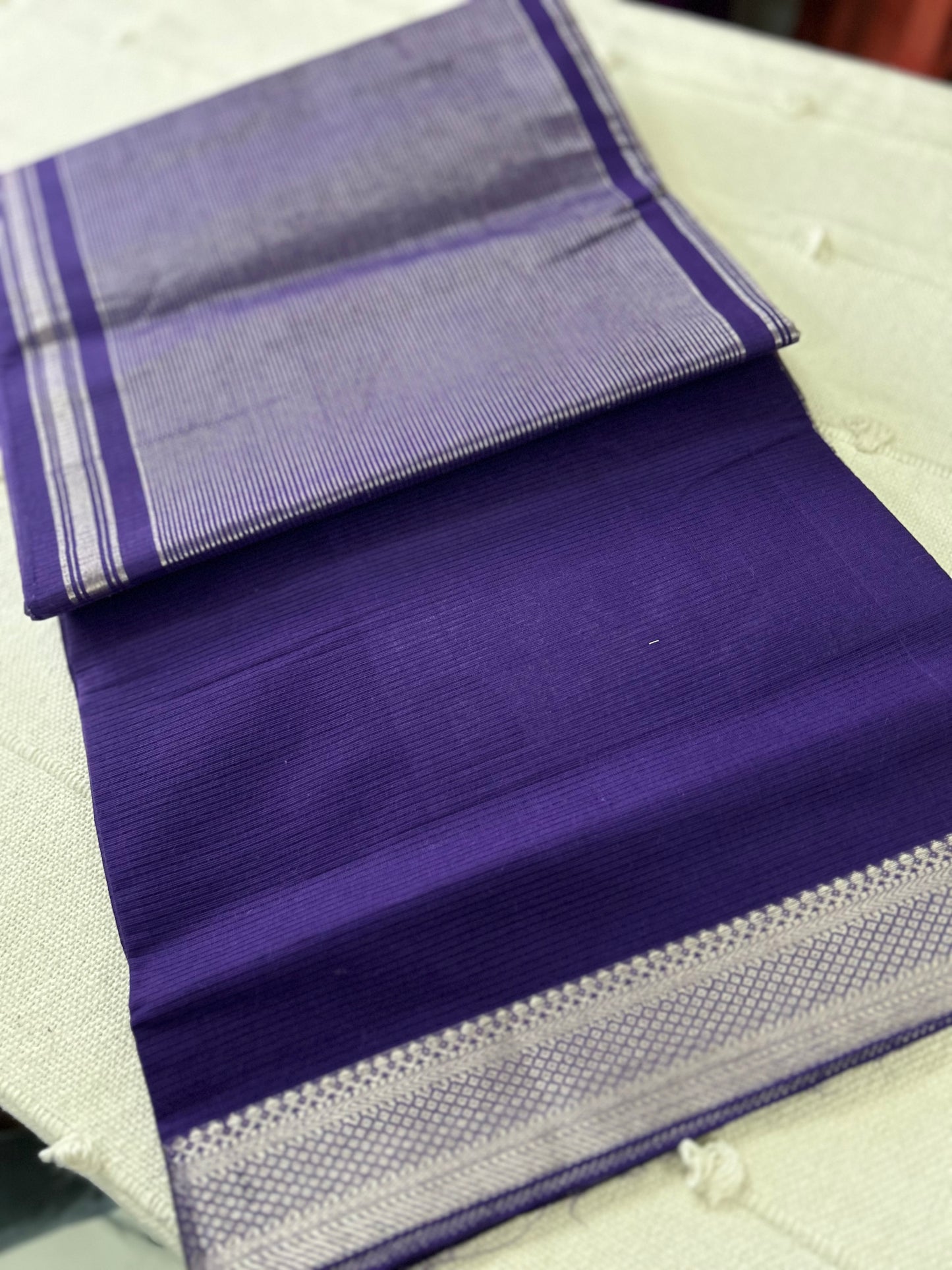 Mangalagiri Handloom Zari Cotton Saree