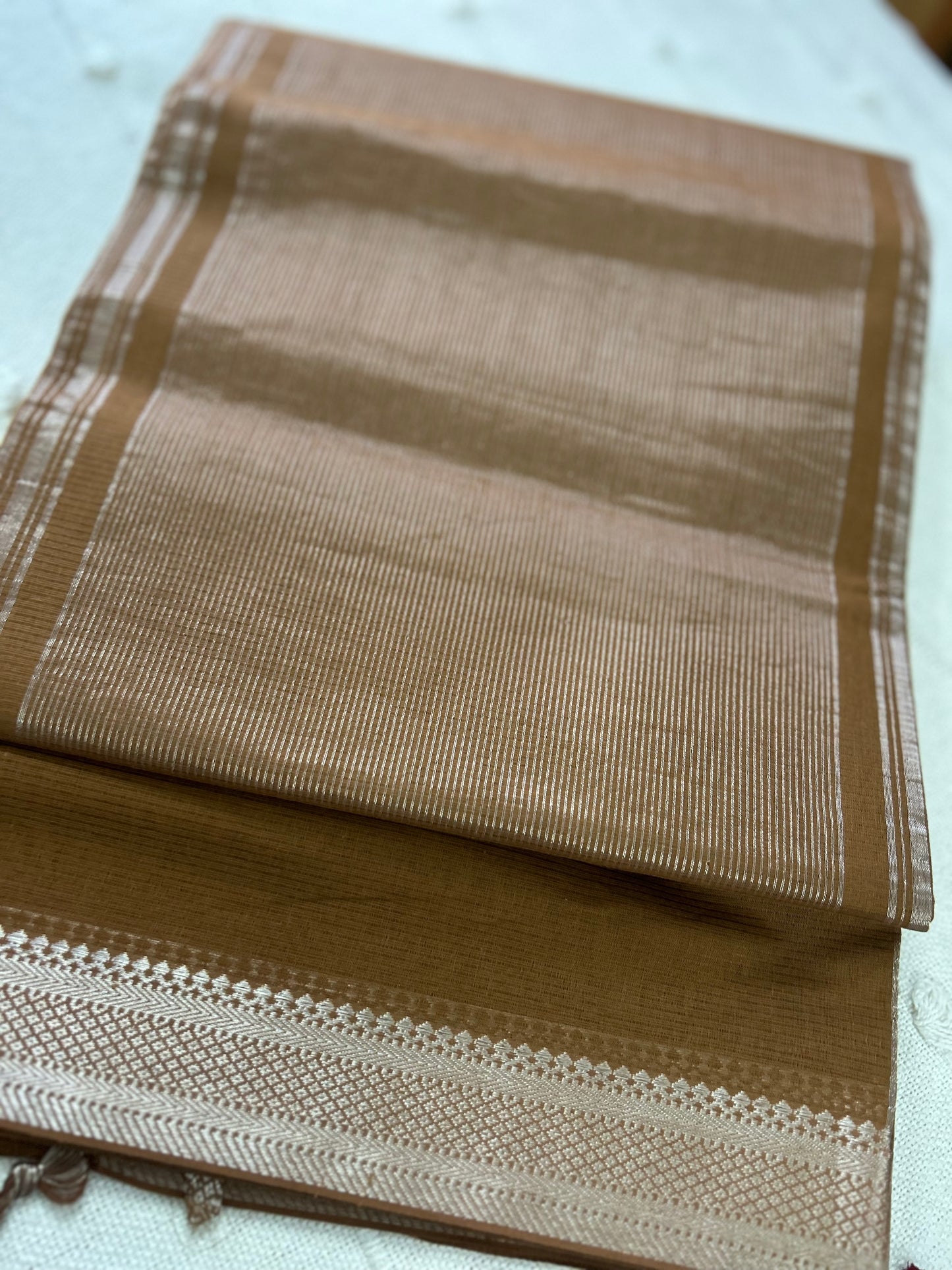 Mangalagiri Handloom Zari Cotton Saree