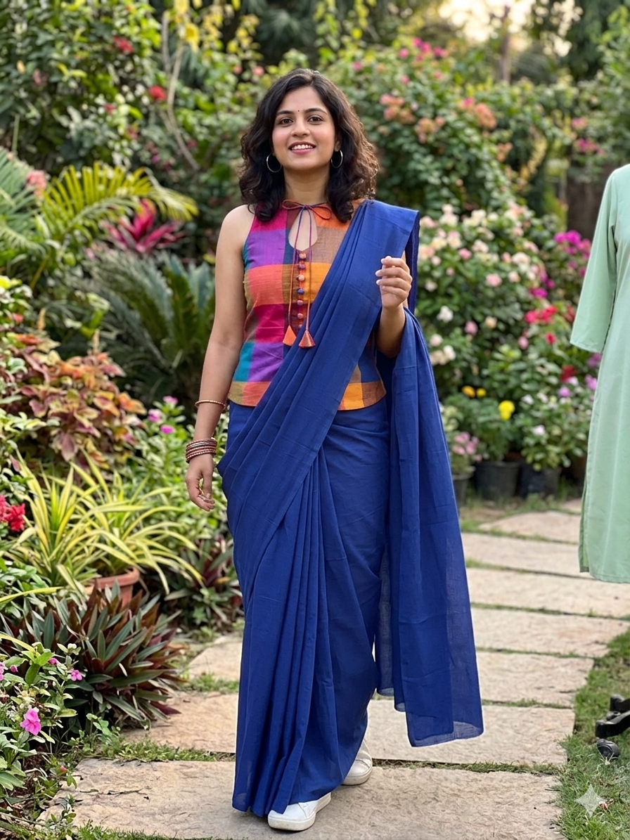 Chennai Multicolor Checkered  Blouse or Top