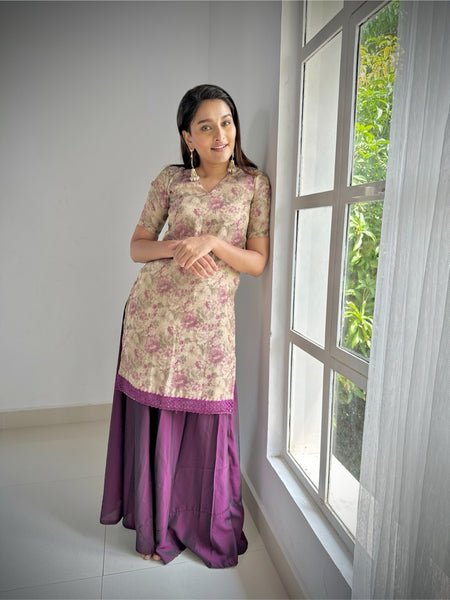 Alhambra Lehenga Skirt top Purple