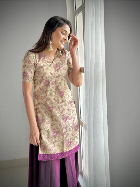 Alhambra Lehenga Skirt top Purple