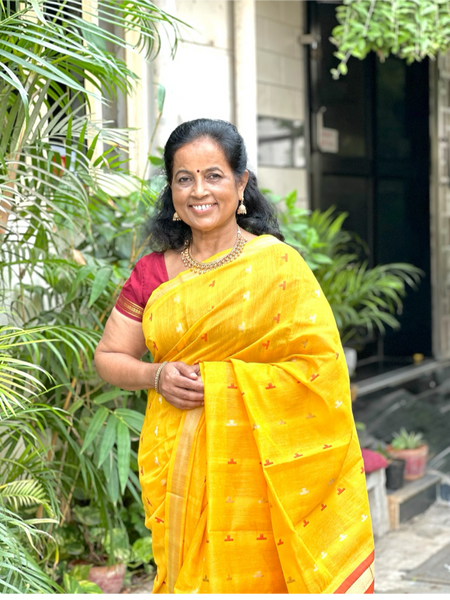 Raanchana Cotton  Saree  Yellow